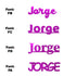 Custom-Fetti Boy - JORGE Fuchsia