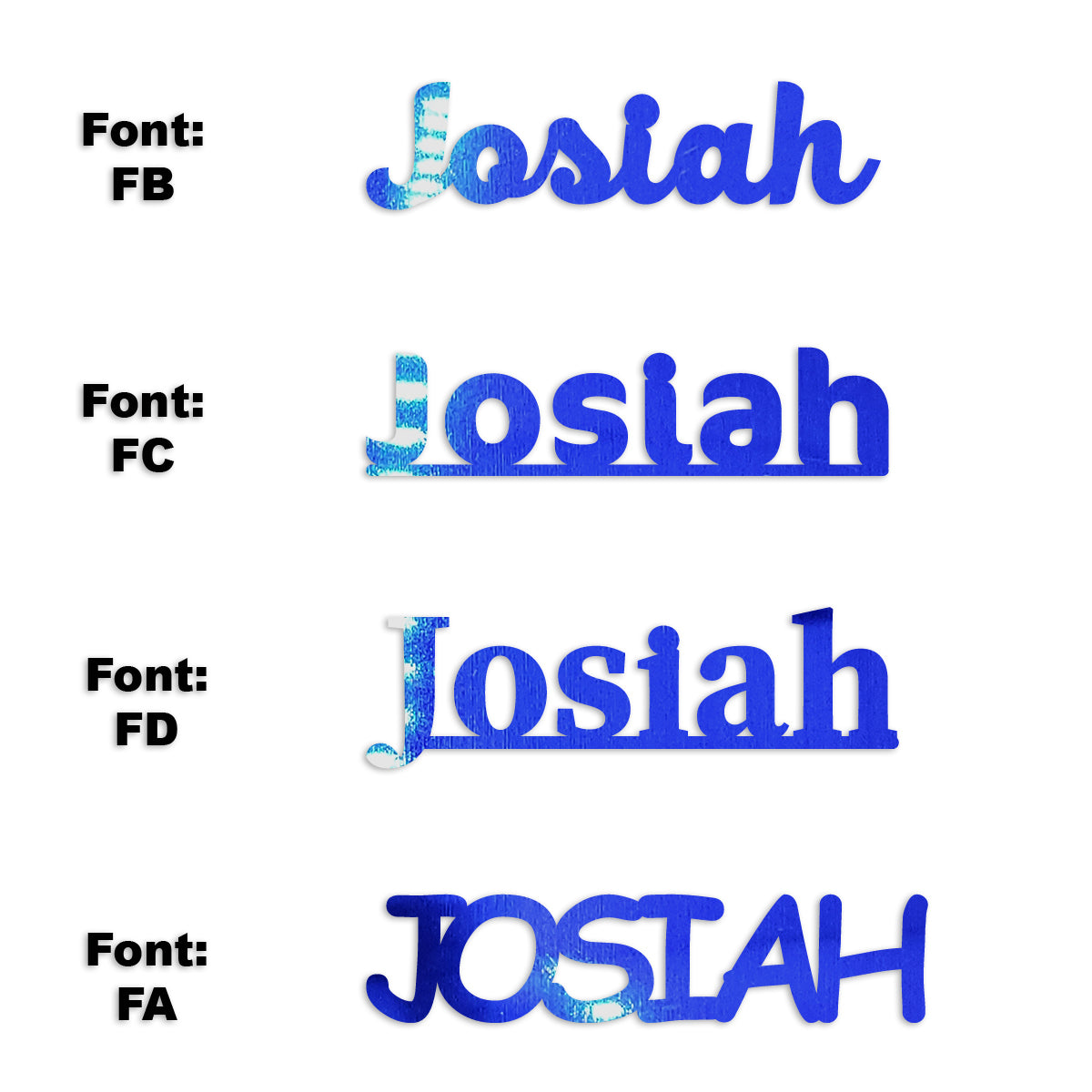 Custom-Fetti Boy - JOSIAH Blue Royal