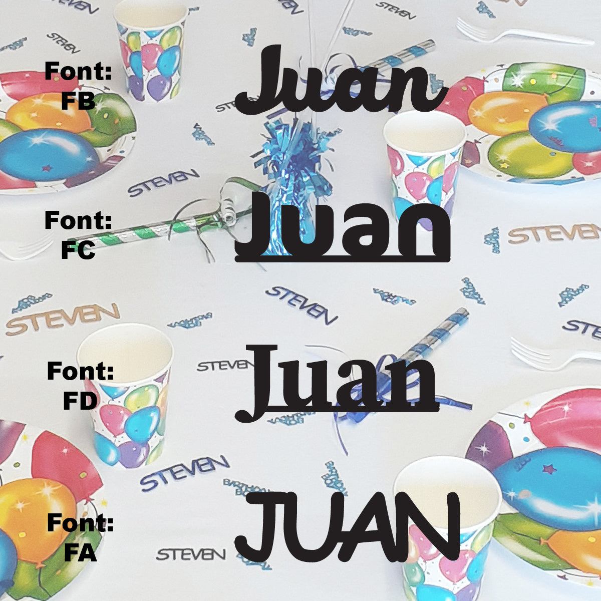 Custom-Fetti Boy - JUAN Black