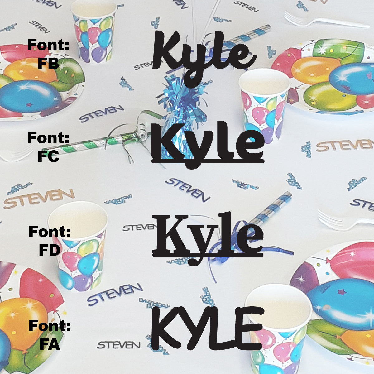 Custom-Fetti Boy - KYLE Black