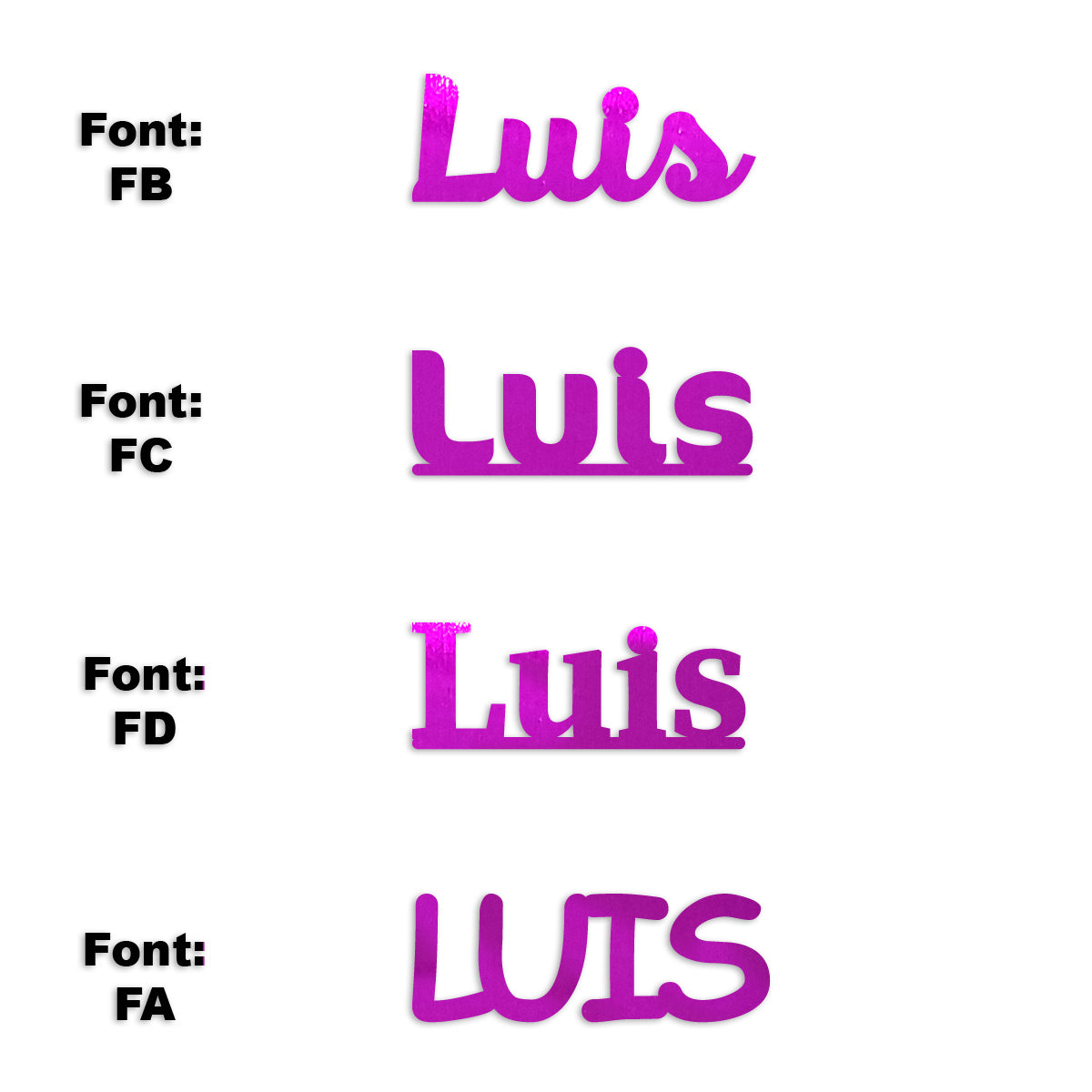 Custom-Fetti Boy - LUIS Fuchsia