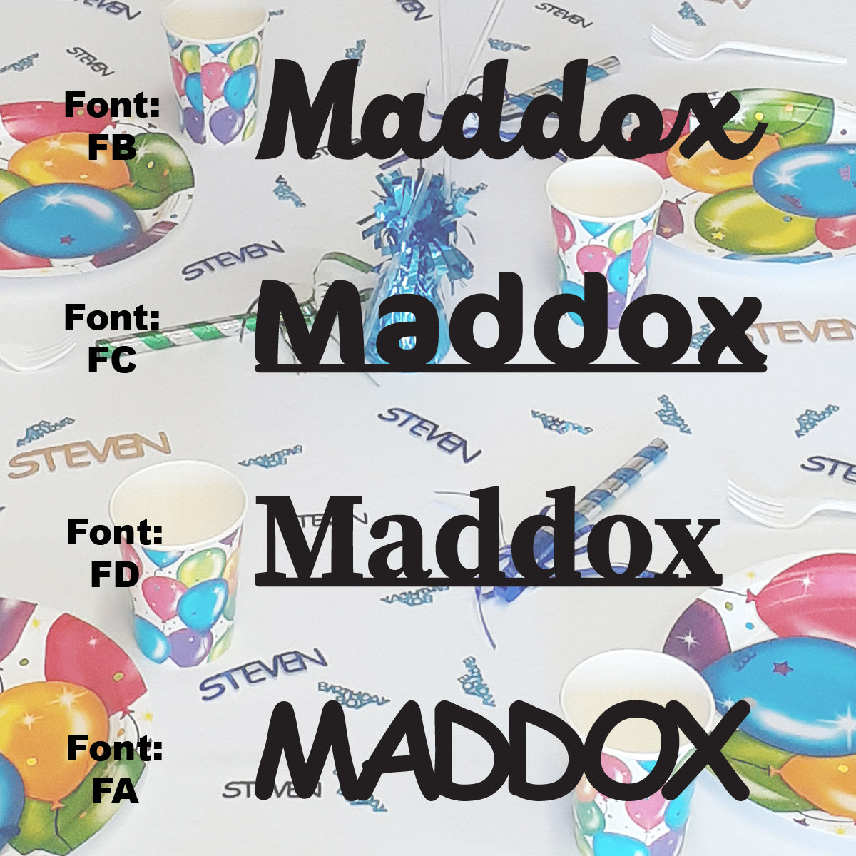 Custom-Fetti Boy - MADDOX Black