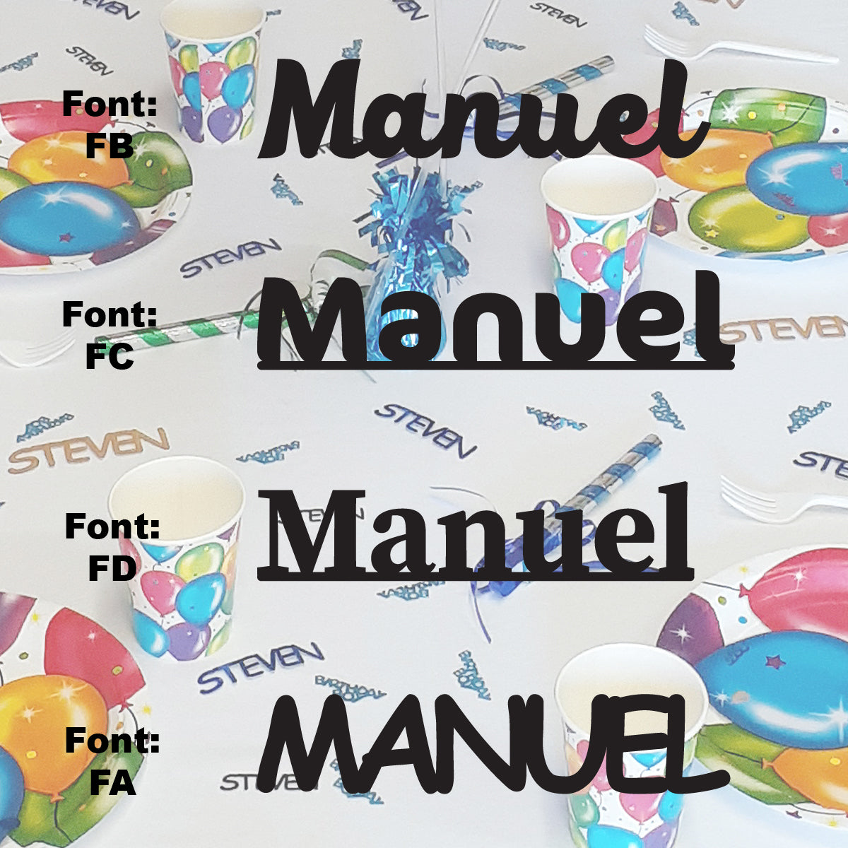 Custom-Fetti Boy - MANUEL Black