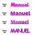 Custom-Fetti Boy - MANUEL Fuchsia