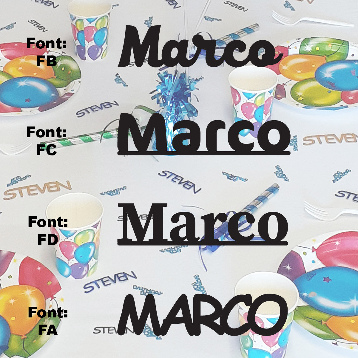 Custom-Fetti Boy - MARCO Black