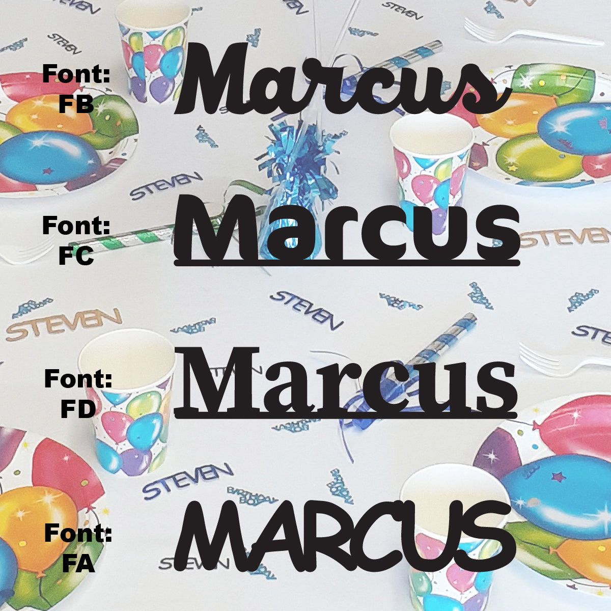 Custom-Fetti Boy - MARCUS Black