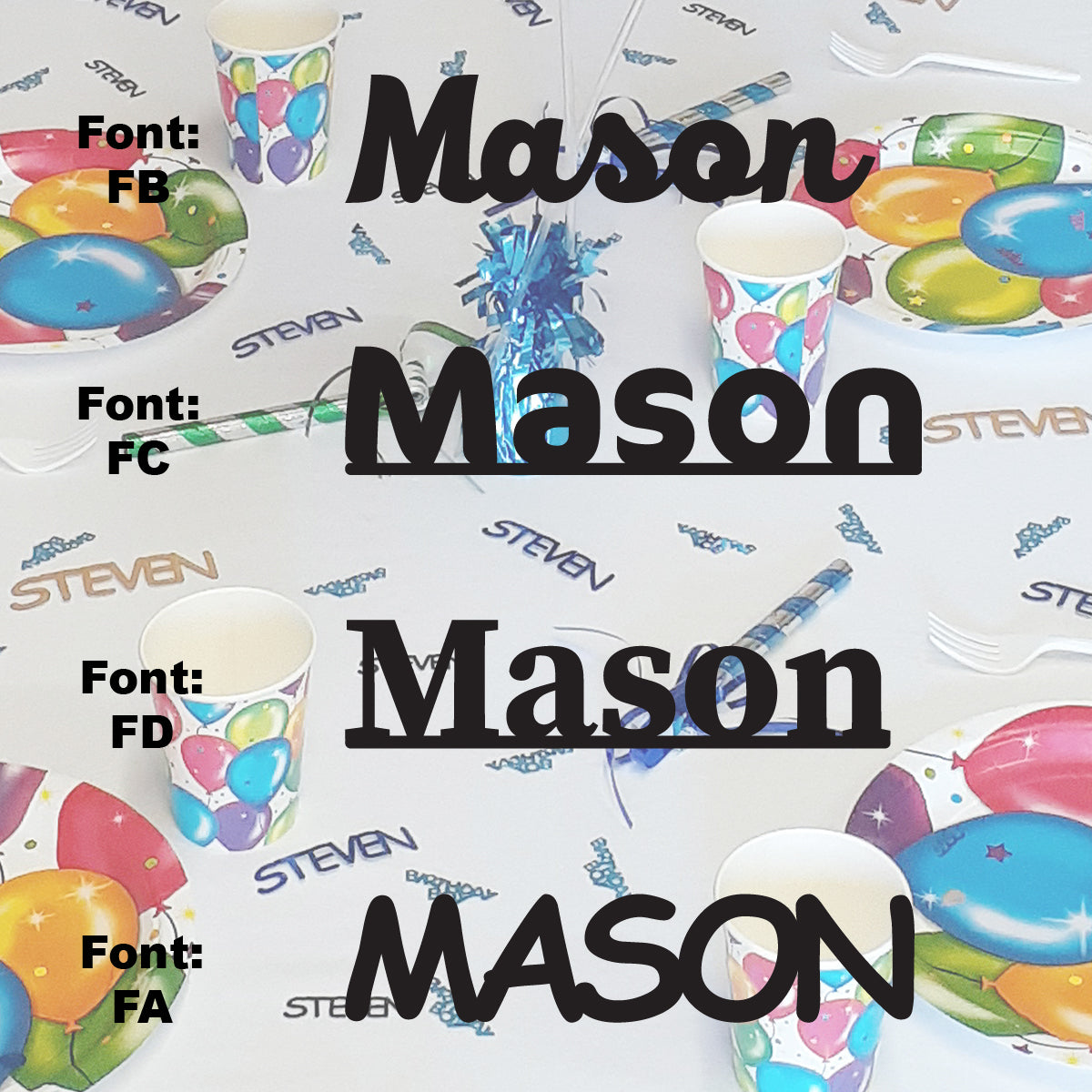 Custom-Fetti Boy - MASON Black