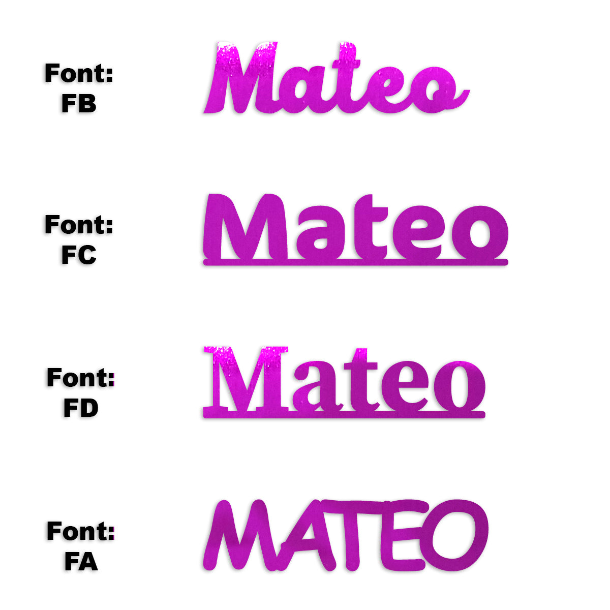 Custom-Fetti Boy - MATEO Fuchsia