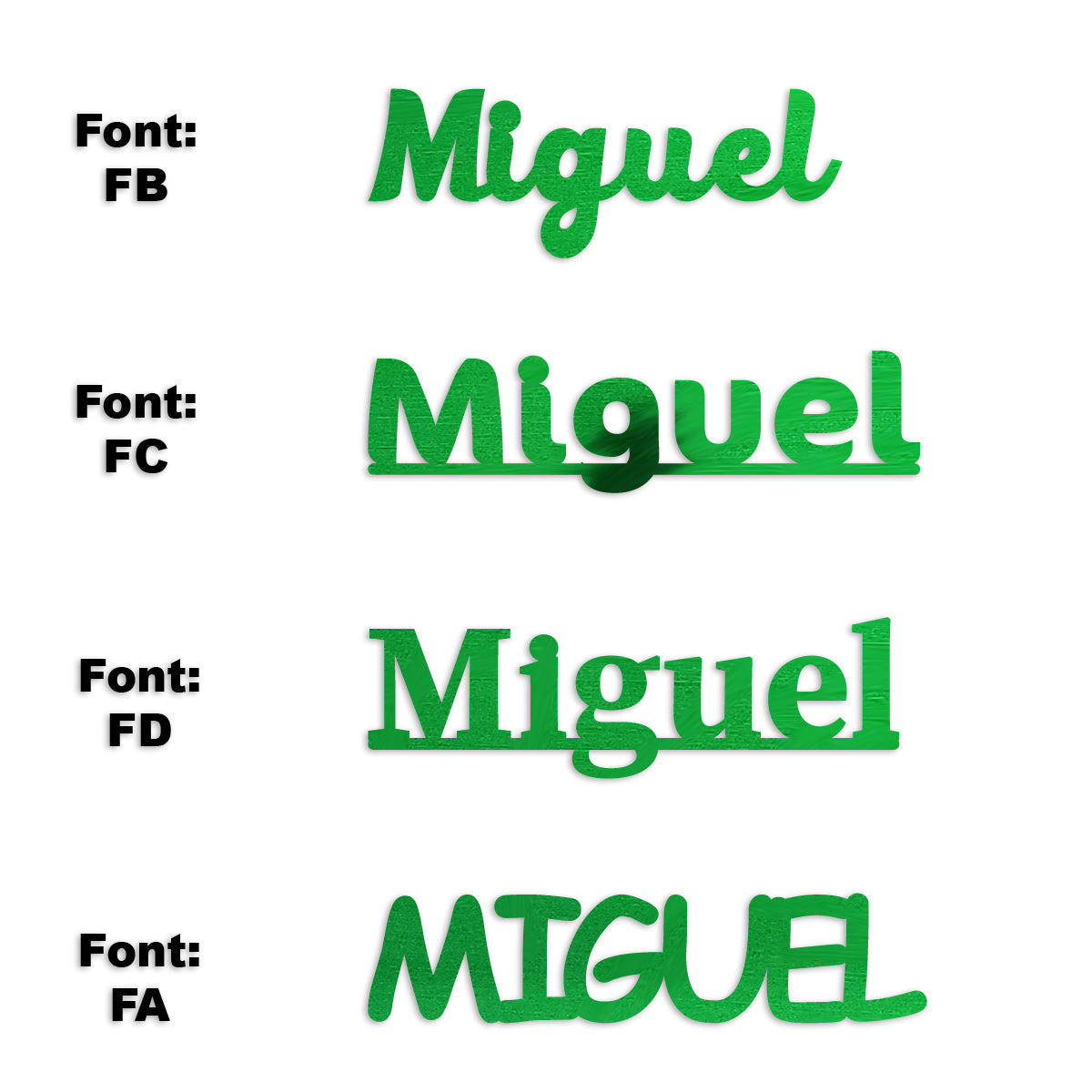 Custom-Fetti Boy - MIGUEL Green