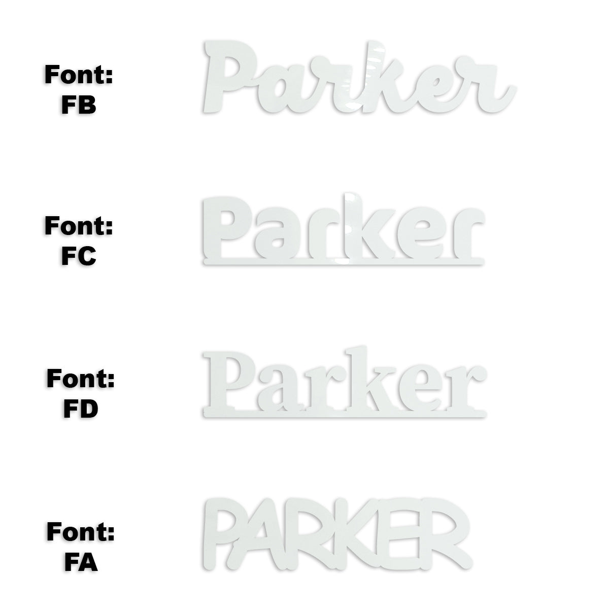 Custom-Fetti Boy - PARKER White