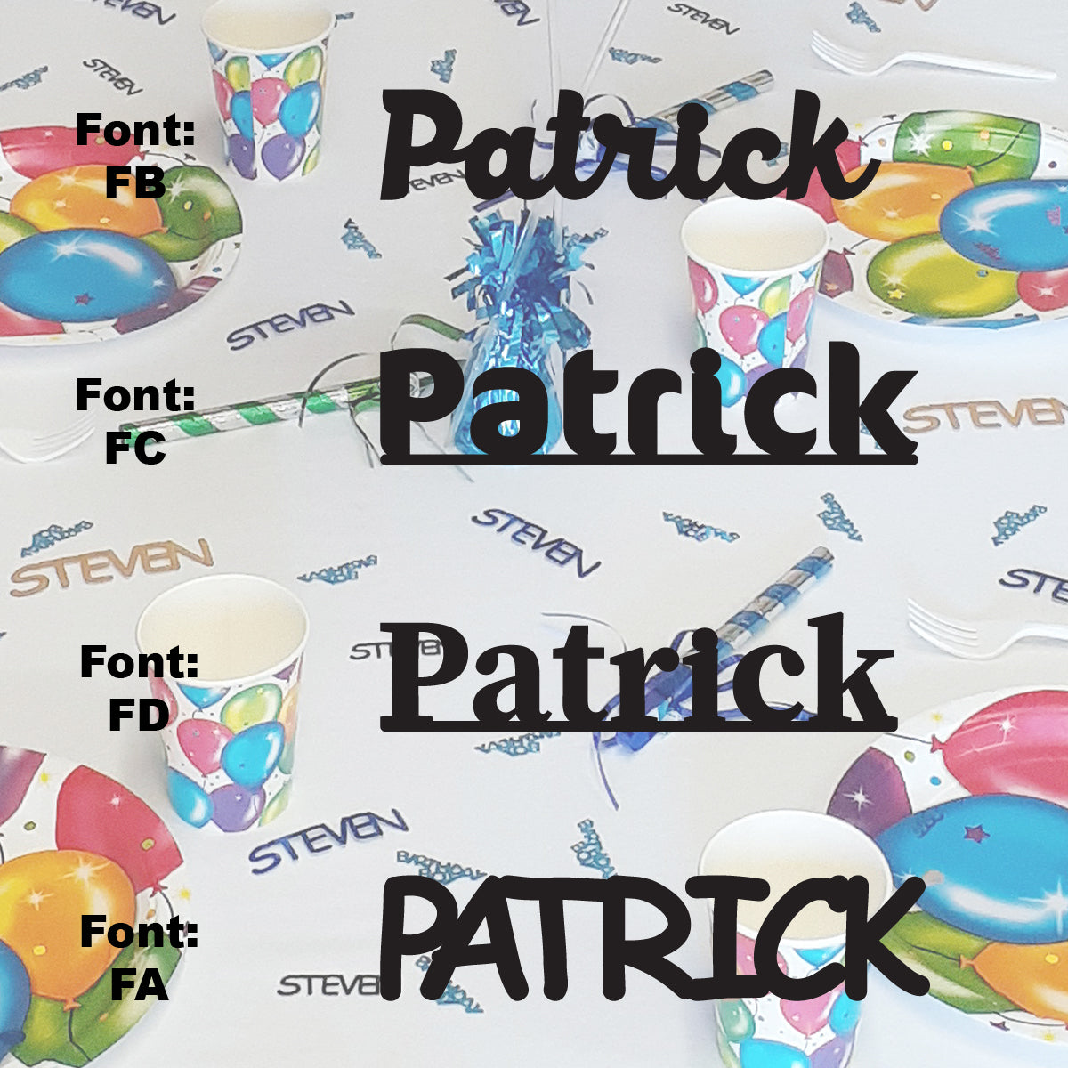 Custom-Fetti Boy - PATRICK Black