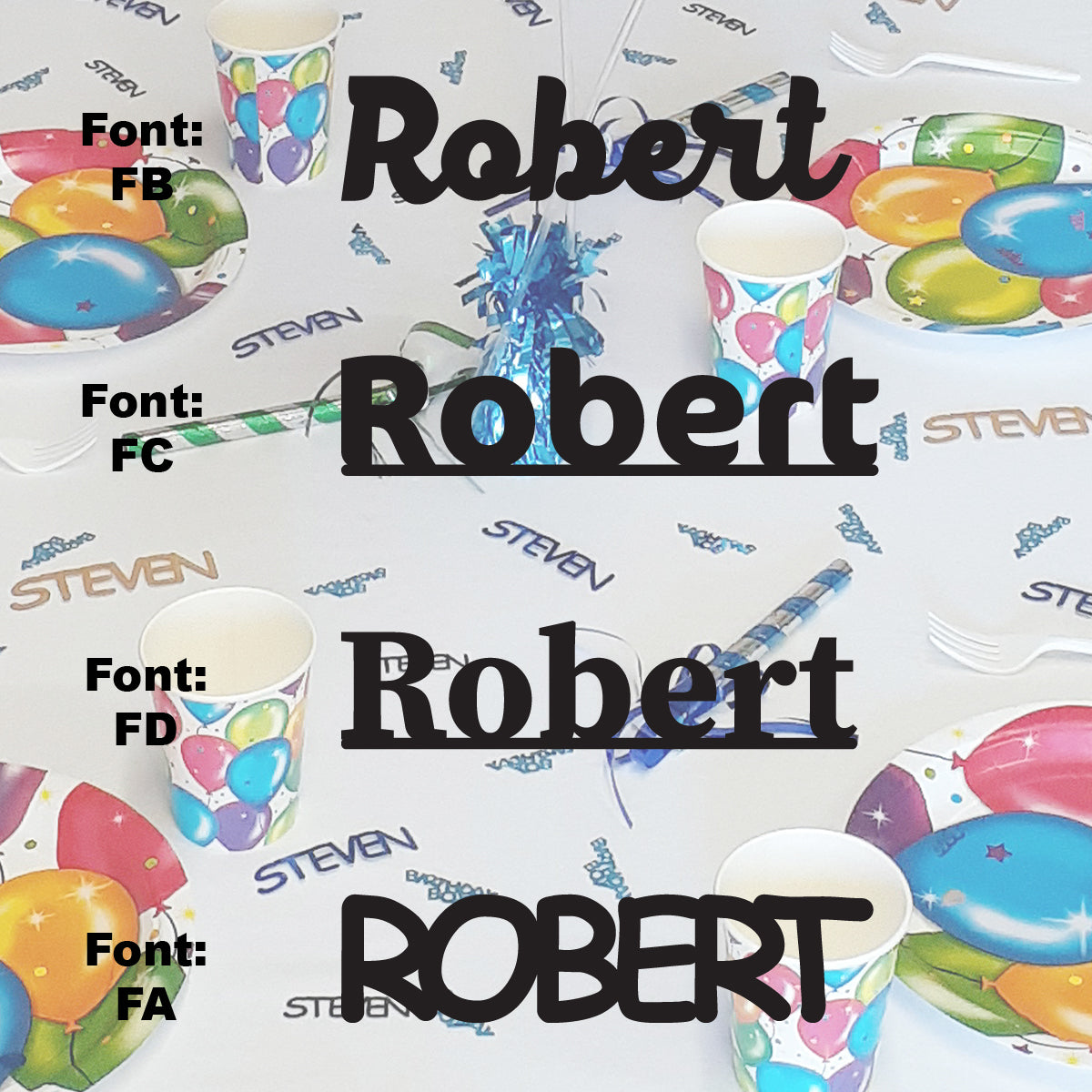 Custom-Fetti Boy - ROBERT Black