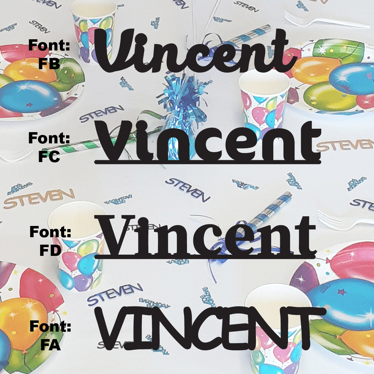 Custom-Fetti Boy - VINCENT Black