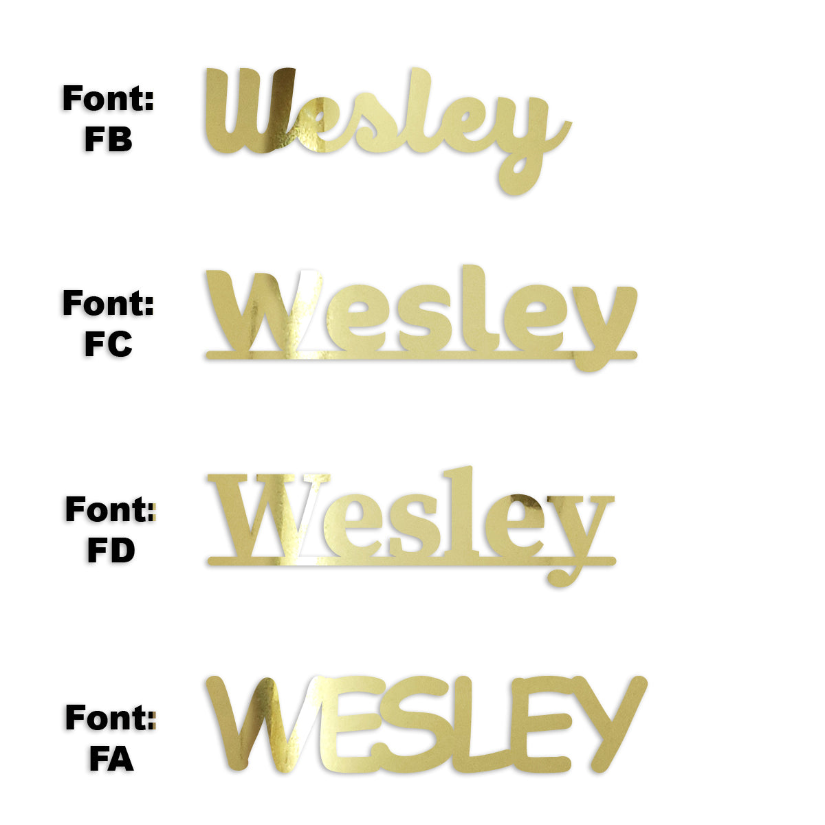 Custom-Fetti Boy - WESLEY Gold