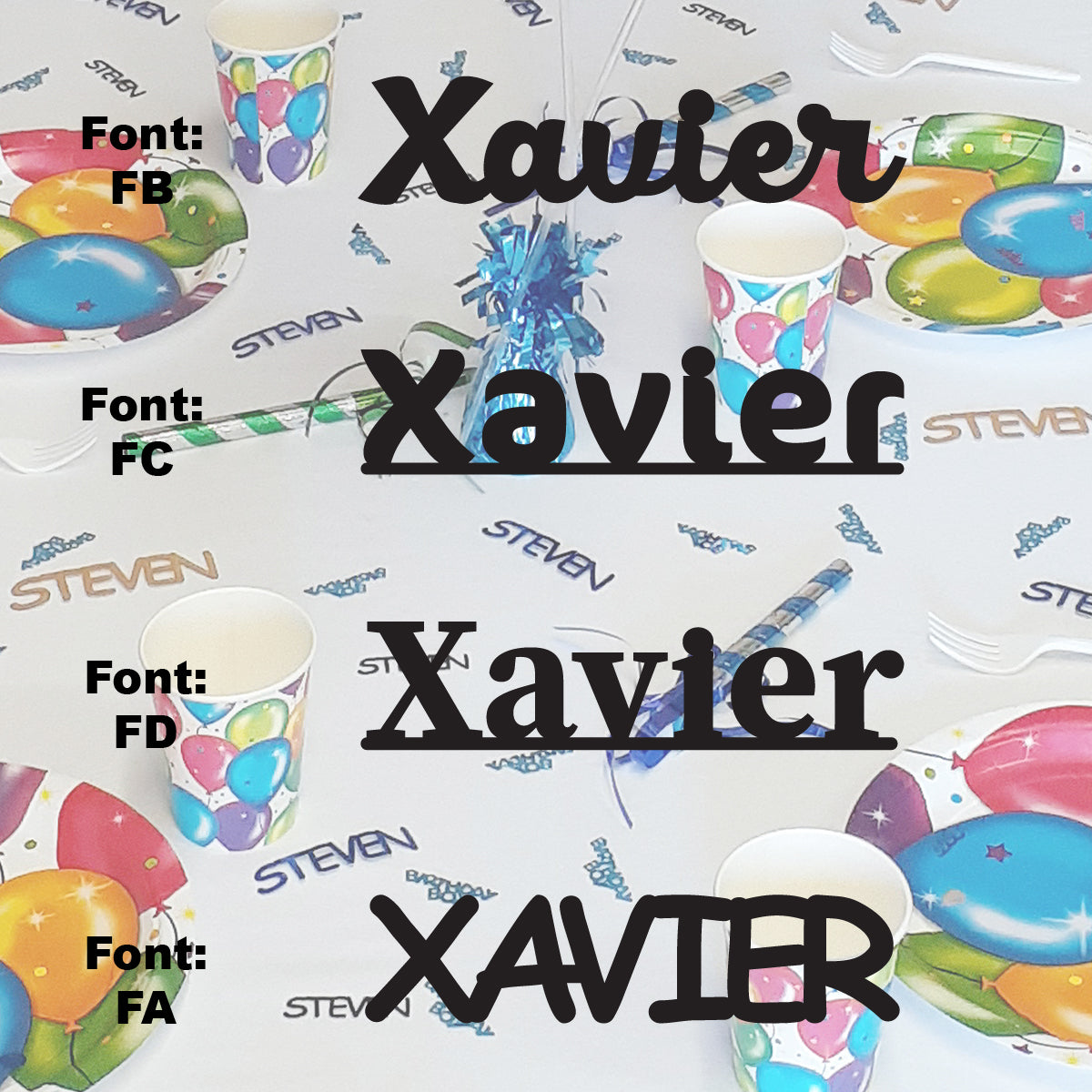 Custom-Fetti Boy - XAVIER Black