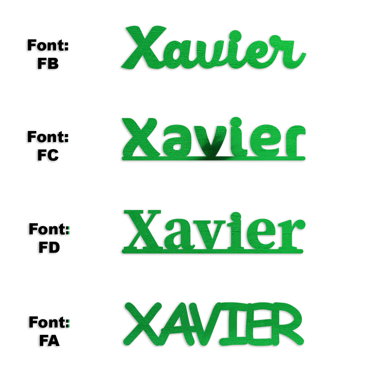 Custom-Fetti Boy - XAVIER Green