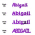 Custom-Fetti Girl - ABIGAIL Purple