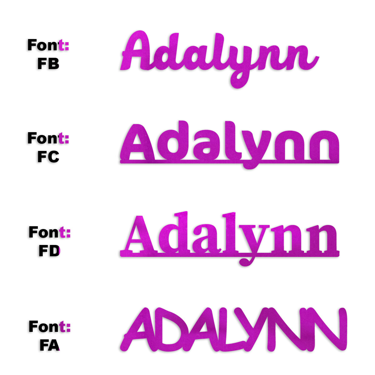 Custom-Fetti Girl - ADALYNN Fuchsia