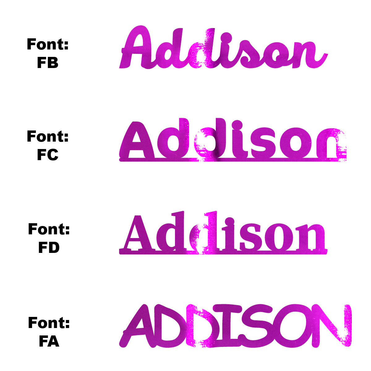 Custom-Fetti Girl - ADDISON Fuchsia