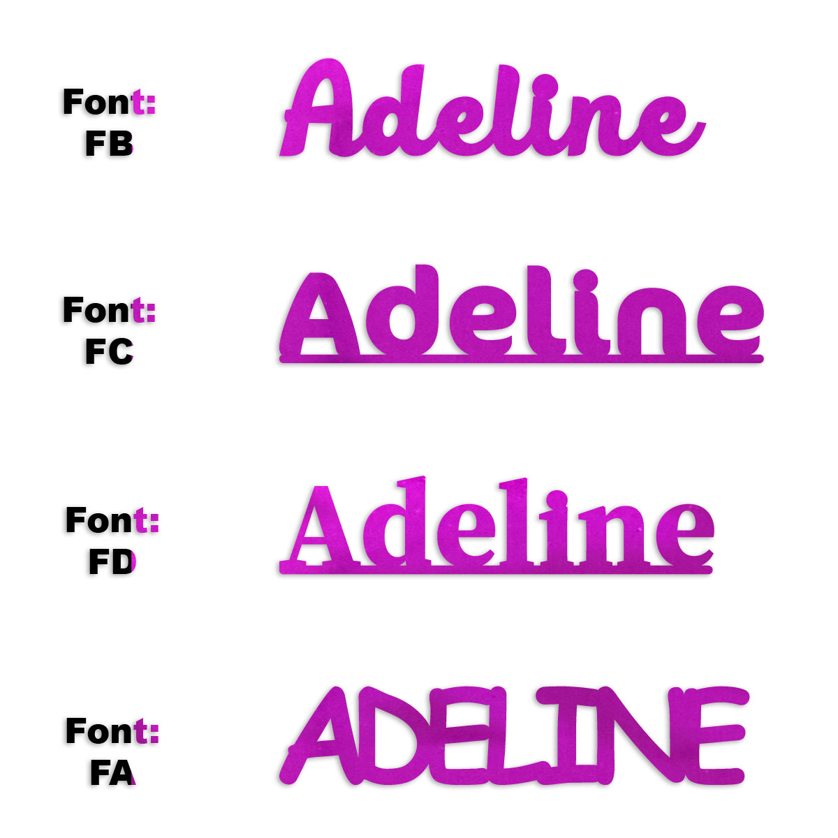 Custom-Fetti Girl - ADELINE Fuchsia