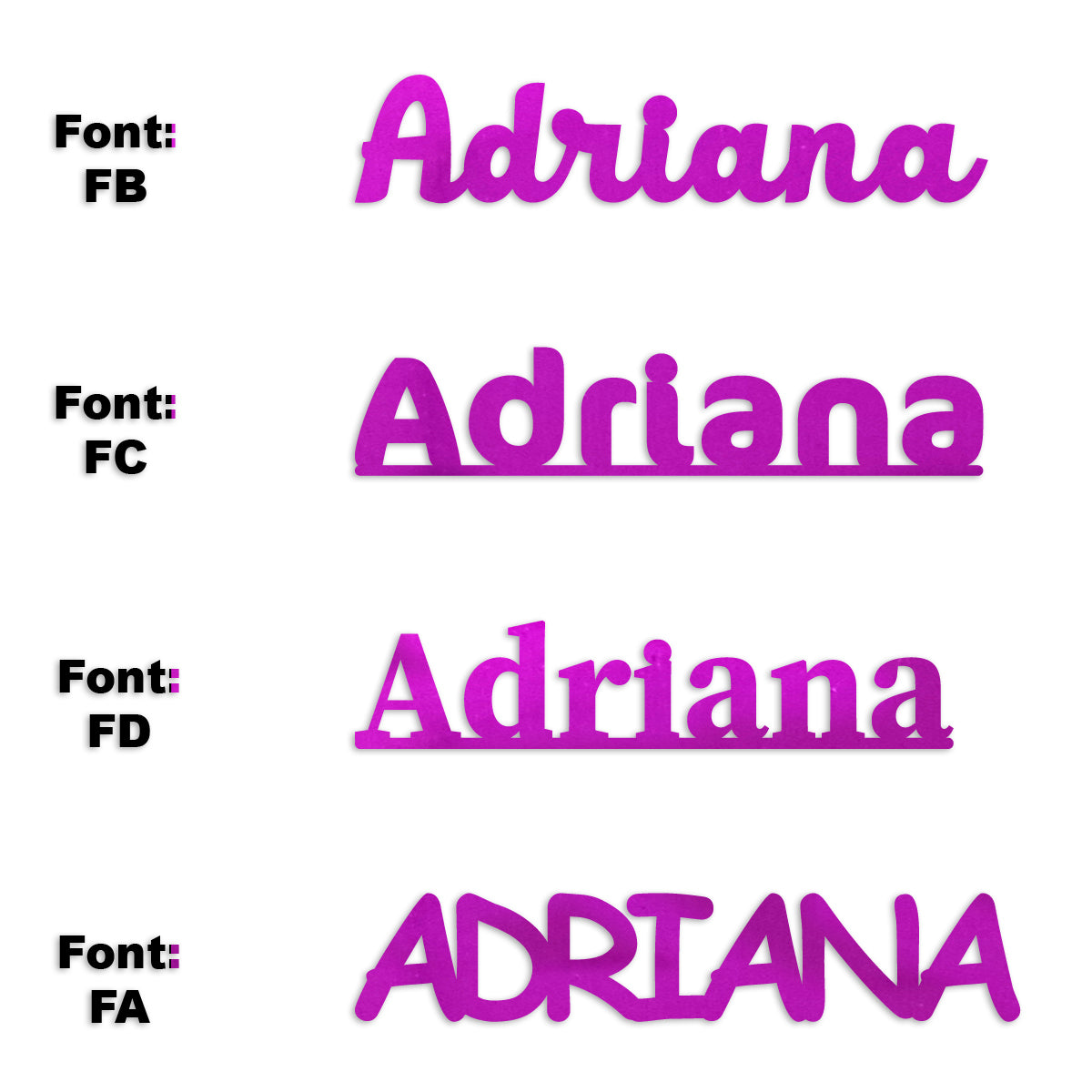 Custom-Fetti Girl - ADRIANA Fuchsia