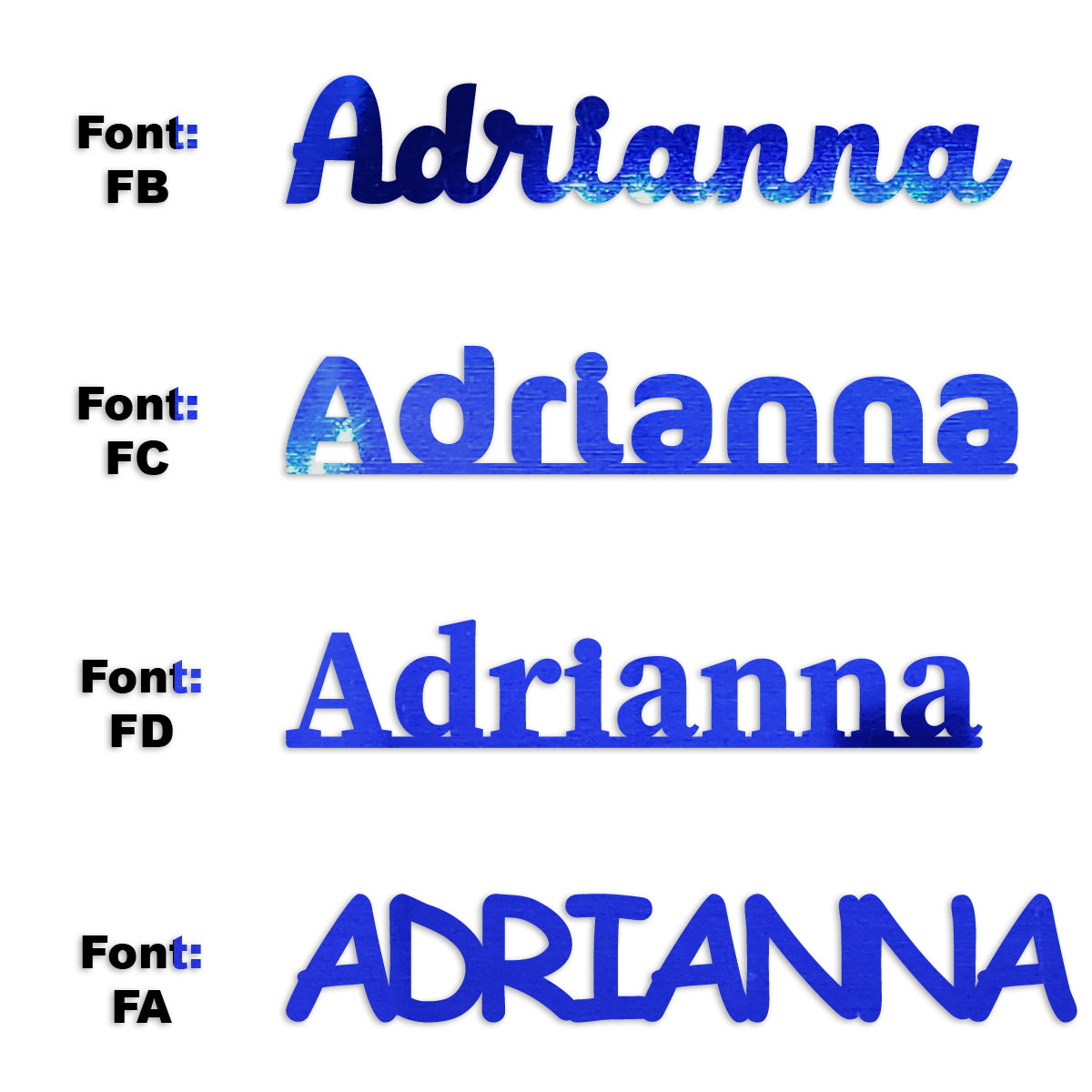 Custom-Fetti Girl - ADRIANNA Blue Royal