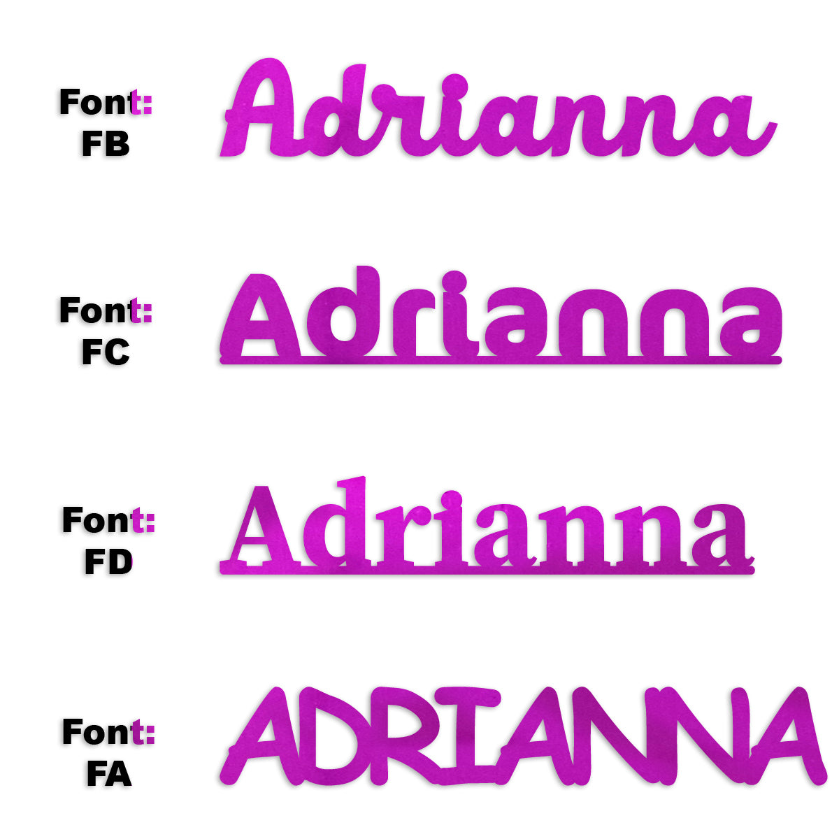 Custom-Fetti Girl - ADRIANNA Fuchsia