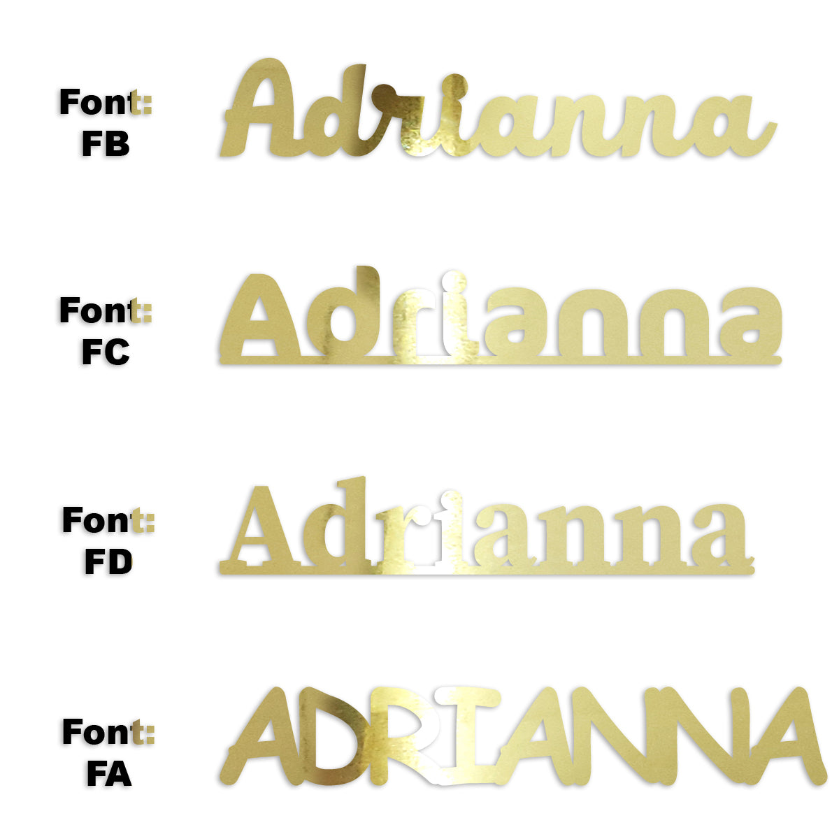 Custom-Fetti Girl - ADRIANNA Gold