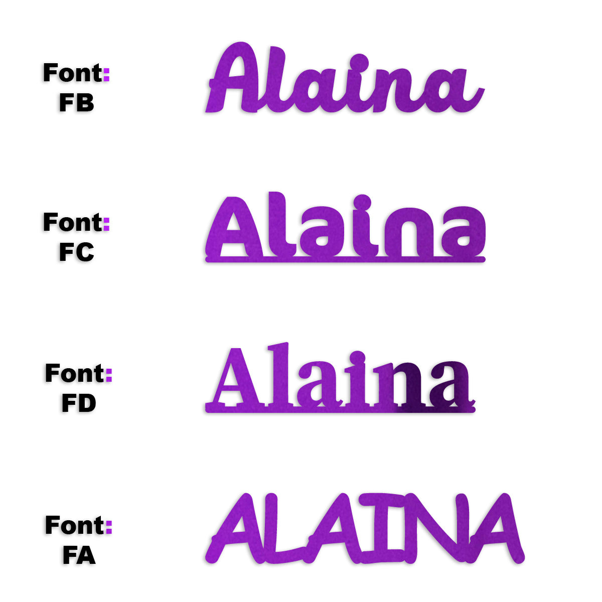 Custom-Fetti Girl - ALAINA Purple