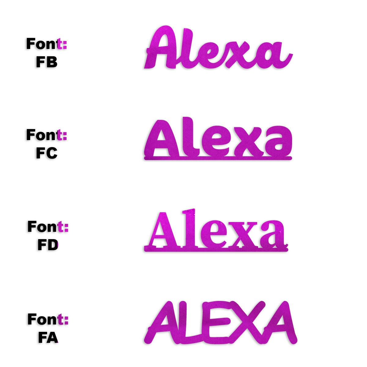 Custom-Fetti Girl - ALEXA Fuchsia