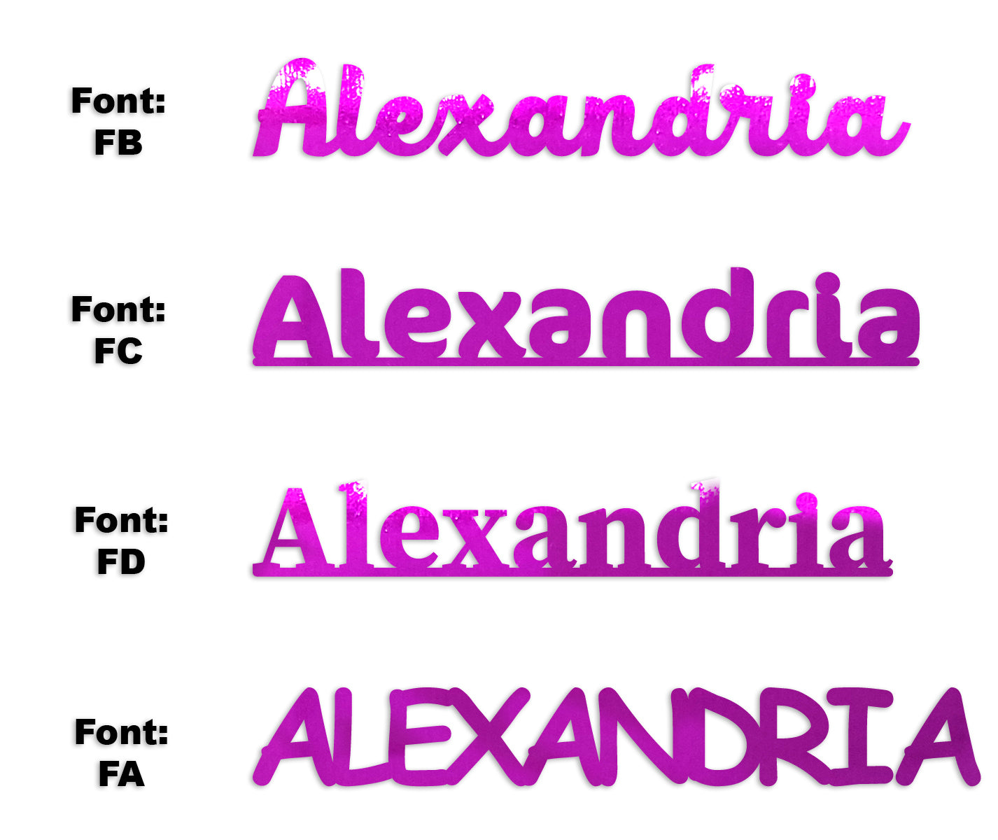 Custom-Fetti Girl - ALEXANDRIA Fuchsia