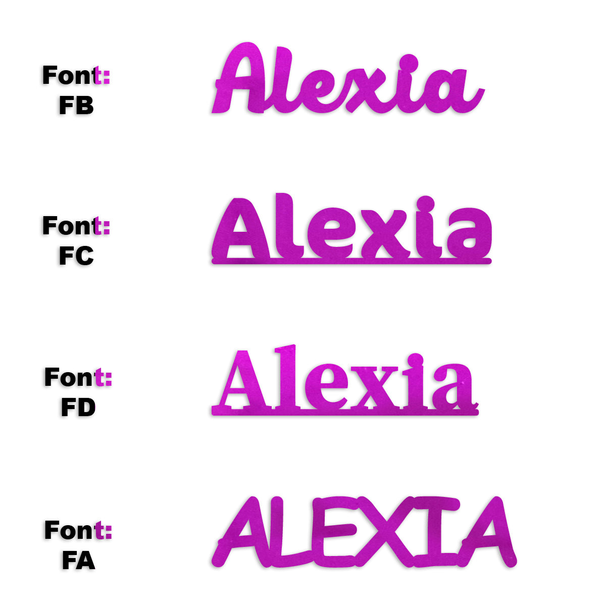 Custom-Fetti Girl - ALEXIA Fuchsia