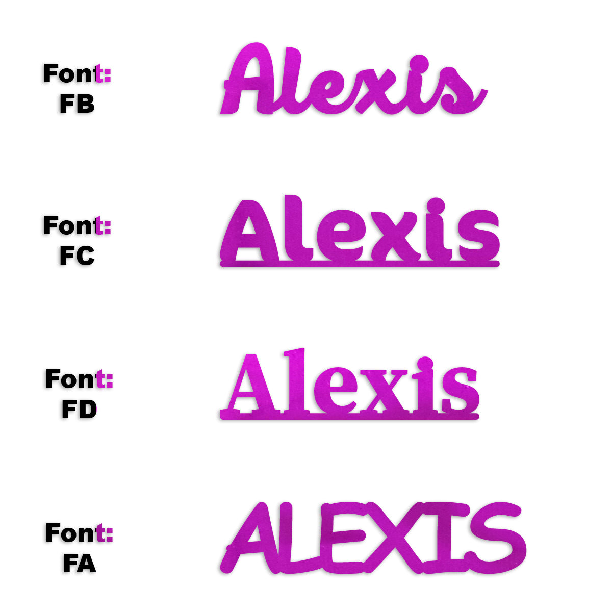 Custom-Fetti Girl - ALEXIS Fuchsia