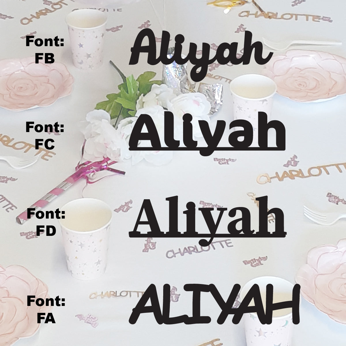 Custom-Fetti Girl - ALIYAH Black