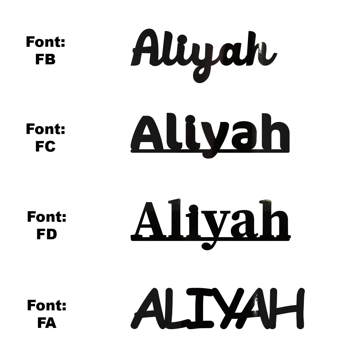 Custom-Fetti Girl - ALIYAH Black