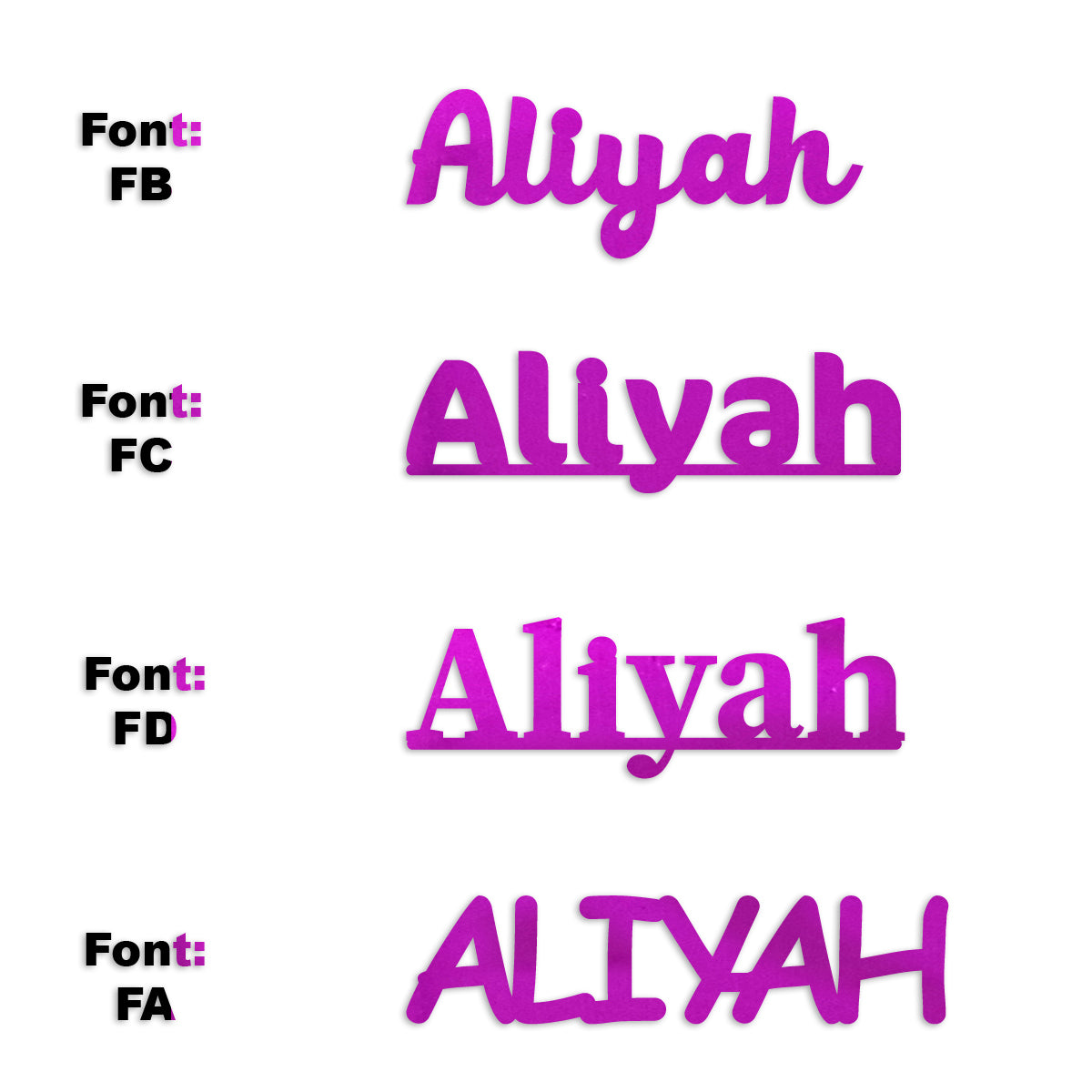 Custom-Fetti Girl - ALIYAH Fuchsia