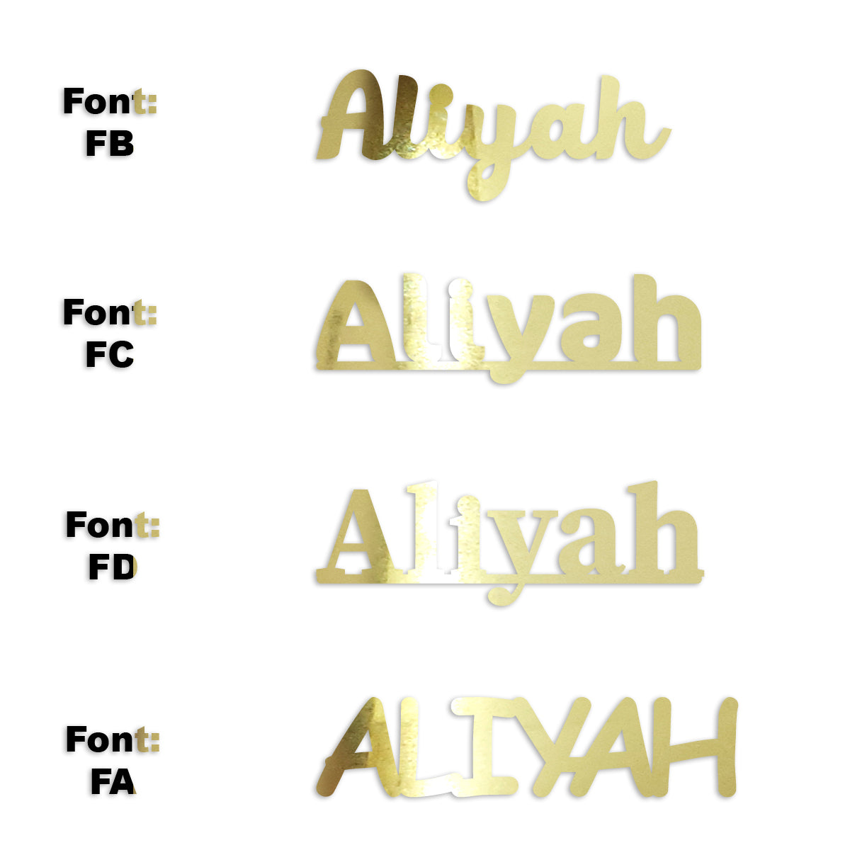 Custom-Fetti Girl - ALIYAH Gold