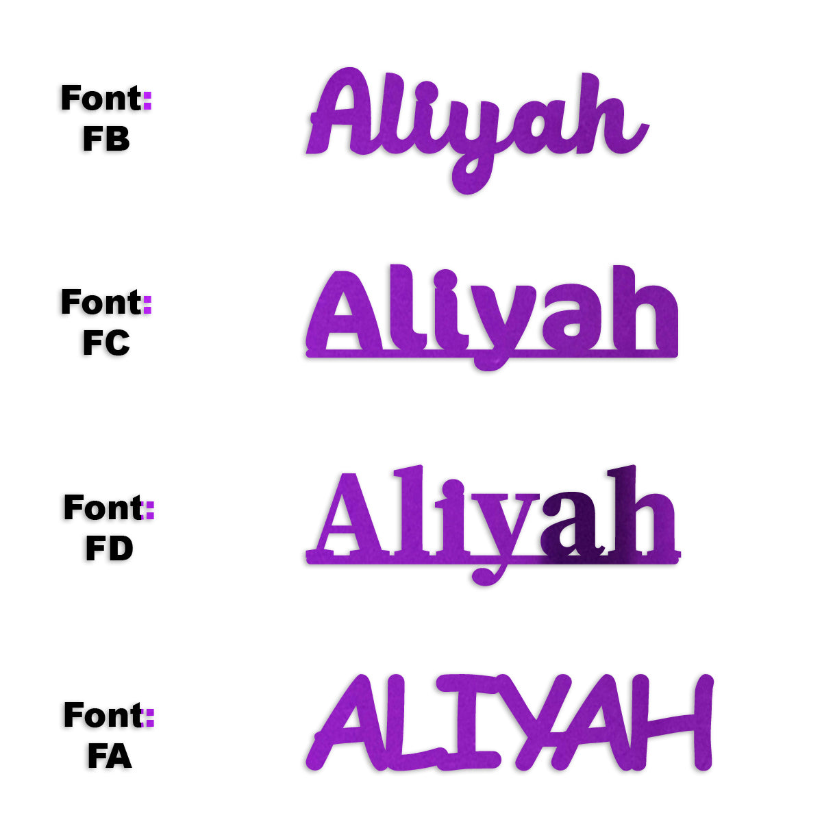 Custom-Fetti Girl - ALIYAH Purple