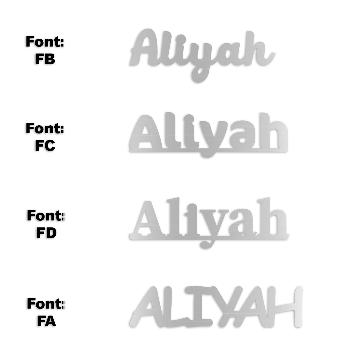 Custom-Fetti Girl - ALIYAH Silver