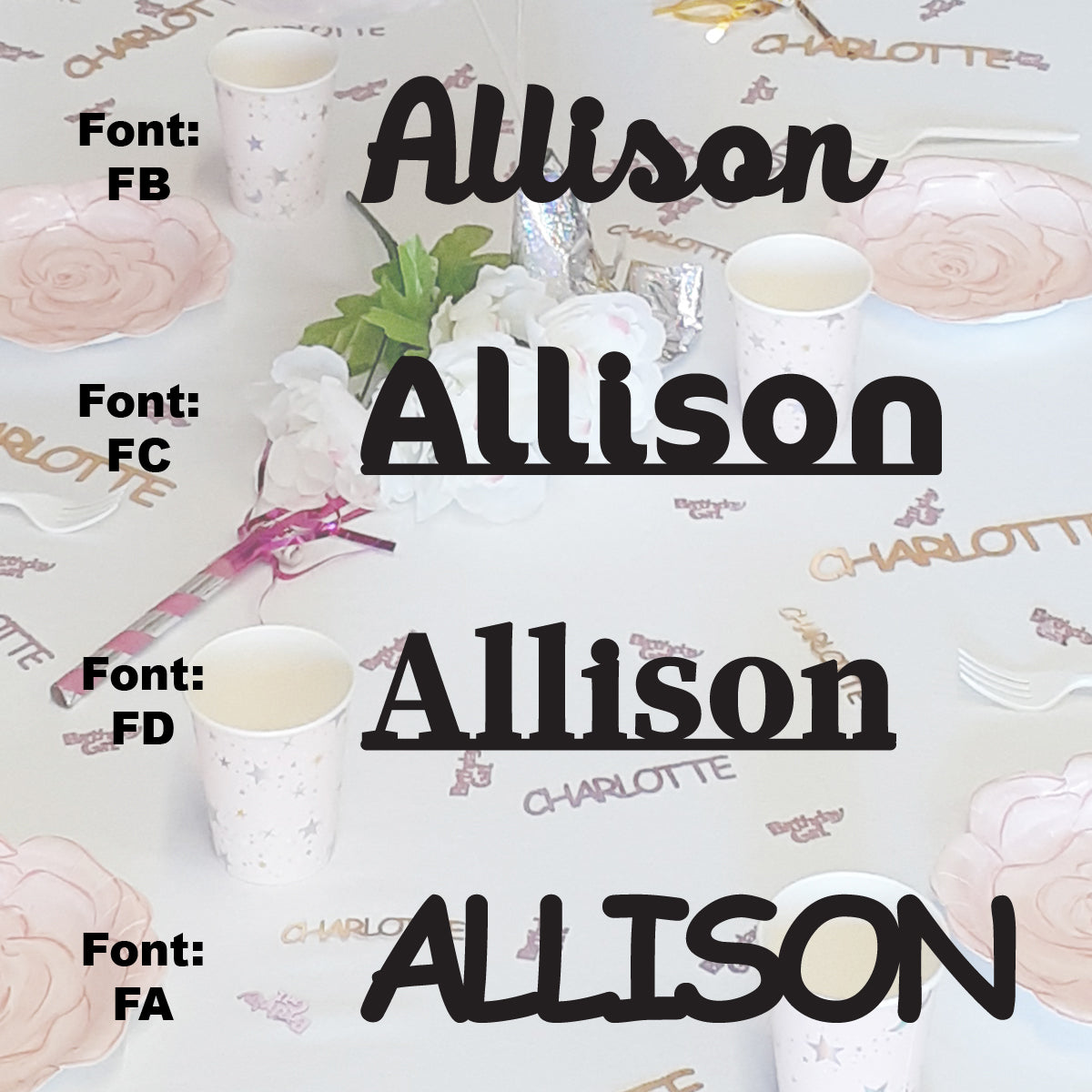 Custom-Fetti Girl - ALLISON Black