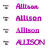 Custom-Fetti Girl - ALLISON Fuchsia