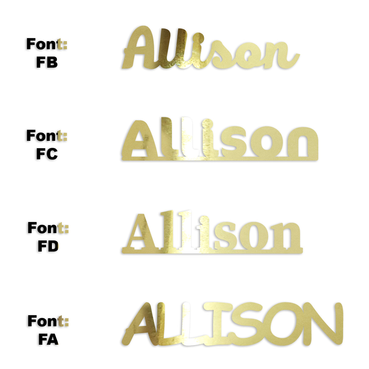 Custom-Fetti Girl - ALLISON Gold