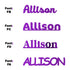 Custom-Fetti Girl - ALLISON Purple