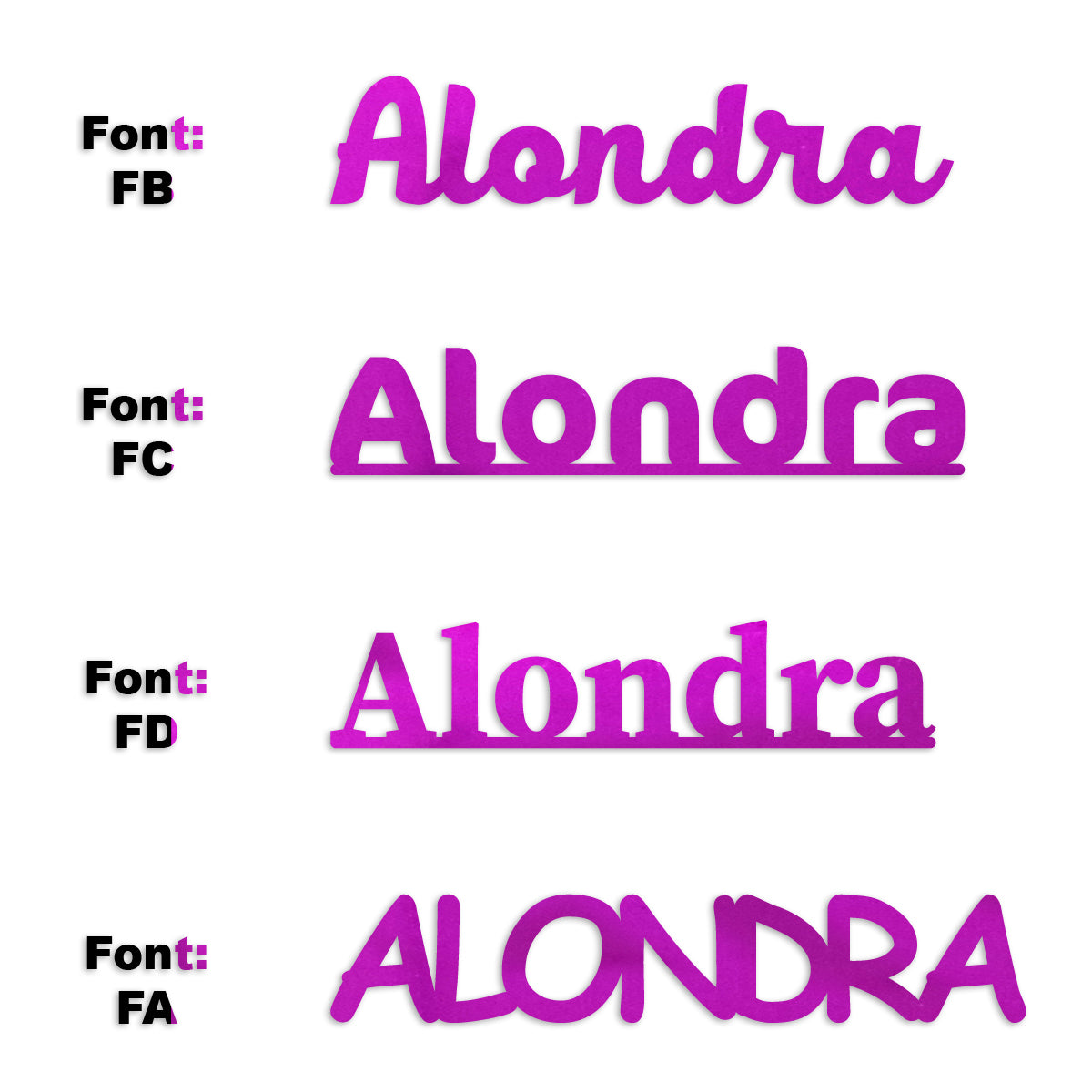 Custom-Fetti Girl - ALONDRA Fuchsia