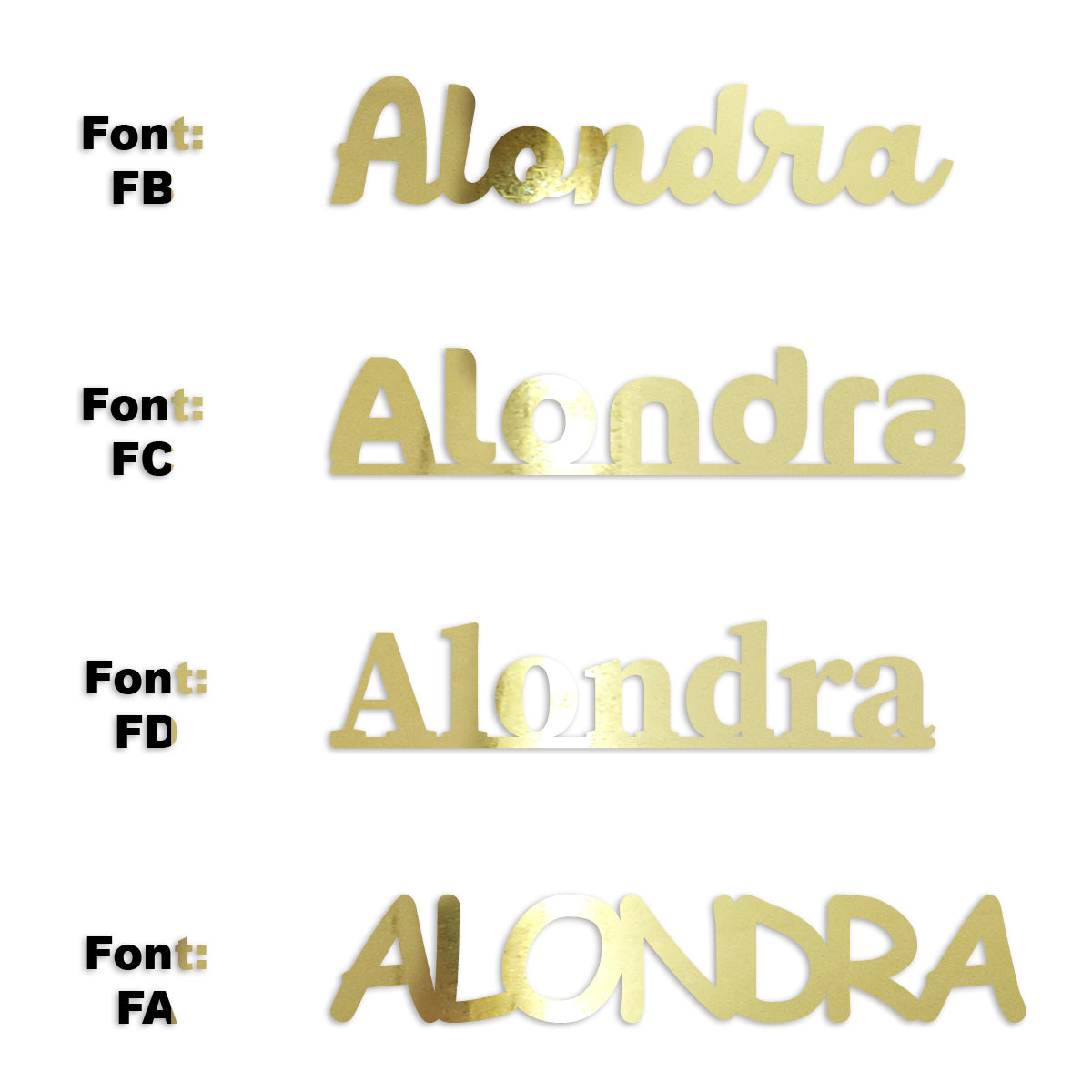 Custom-Fetti Girl - ALONDRA Gold