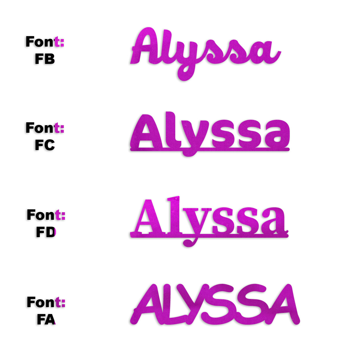 Custom-Fetti Girl - ALYSSA Fuchsia