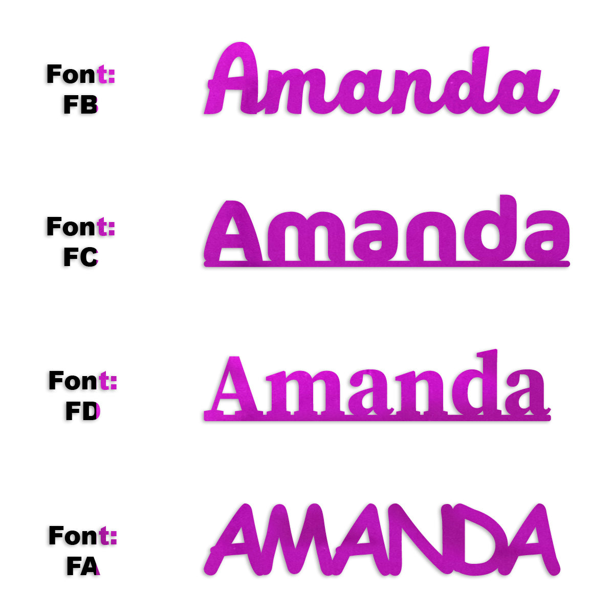 Custom-Fetti Girl - AMANDA Fuchsia