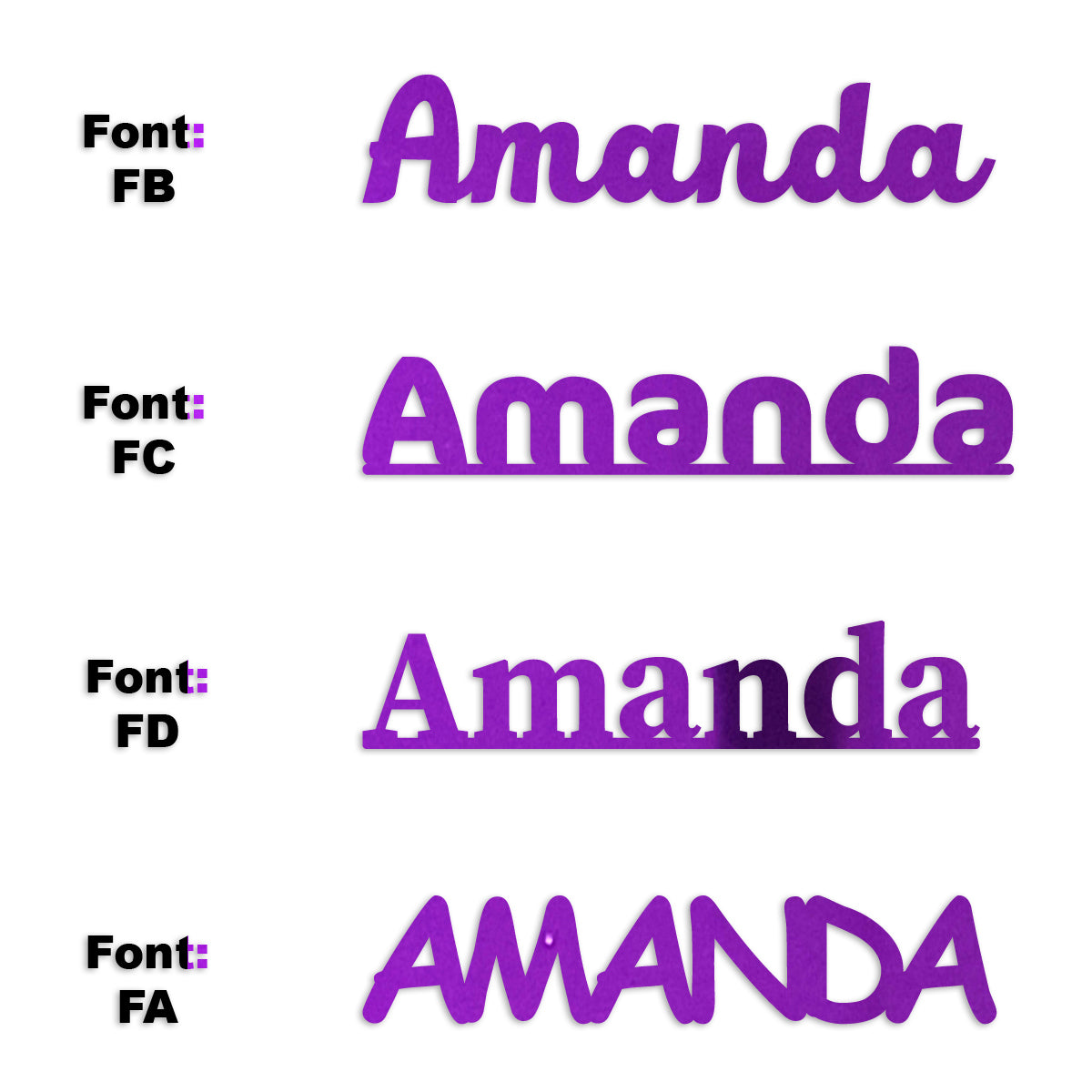 Custom-Fetti Girl - AMANDA Purple