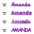 Custom-Fetti Girl - AMANDA Purple