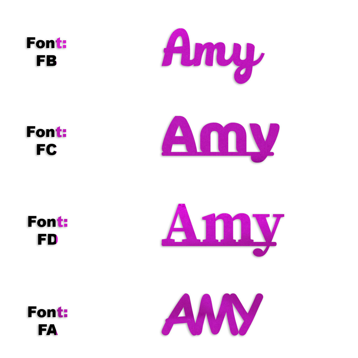 Custom-Fetti Girl - AMY Fuchsia